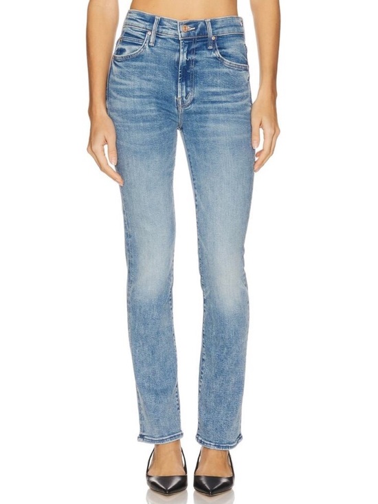 MOTHER Denim - MOTHER Denim High Waisted Rascal Flood Jeans in Eye Of The Tiger Wash - Size 25